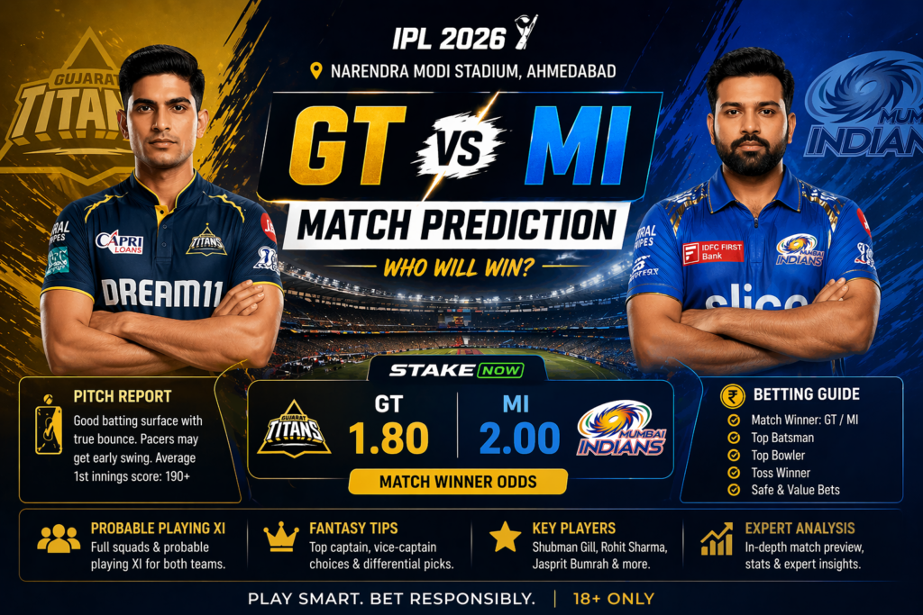 GT vs MI Match Prediction