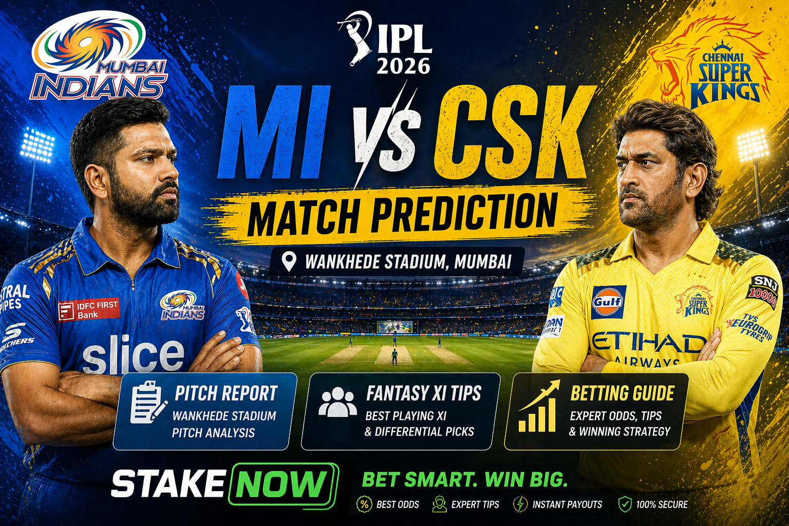 Stakenow MI vs CSK Match Prediction IPL 2026