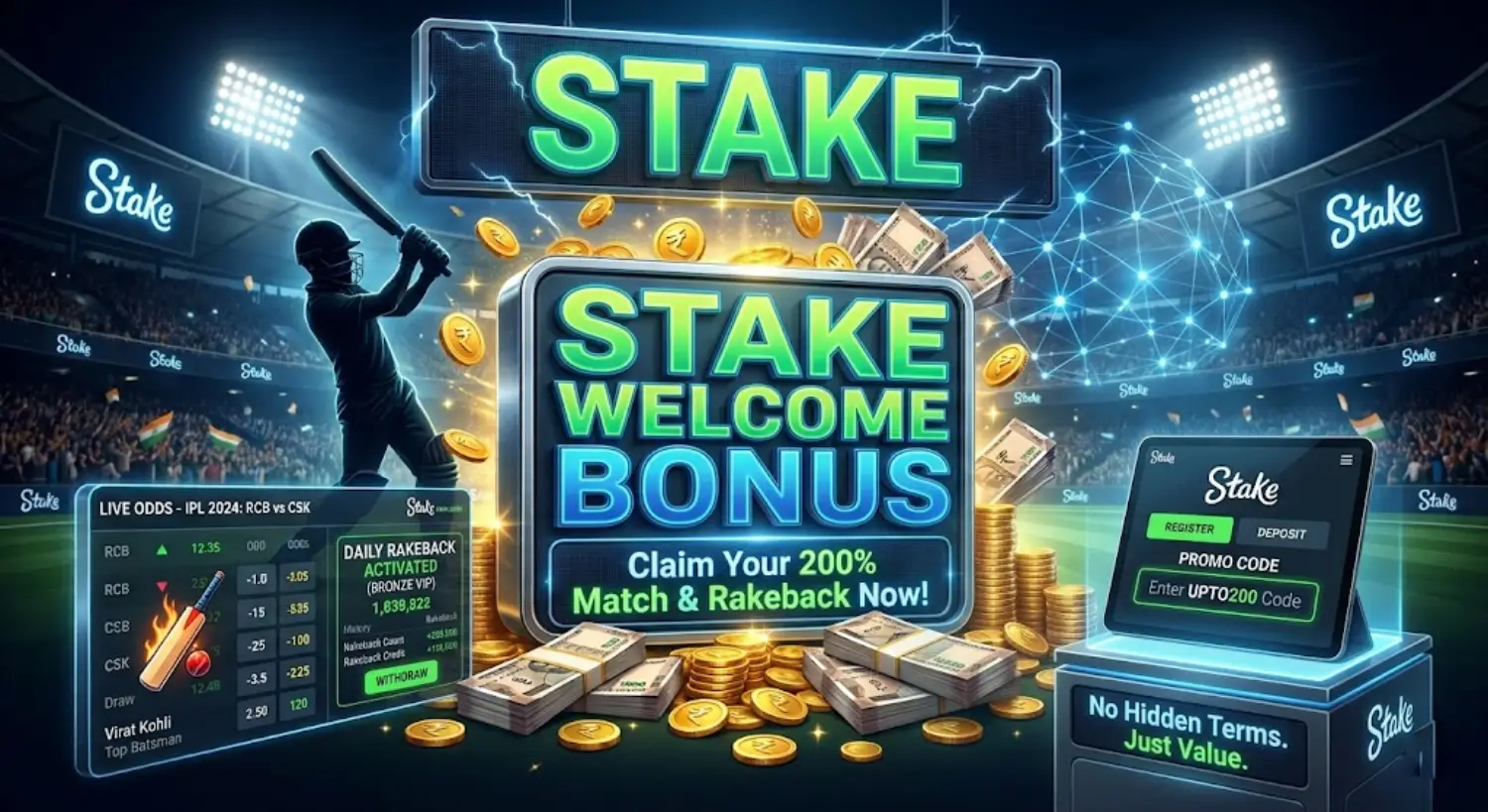 Stake Welcome Bonus