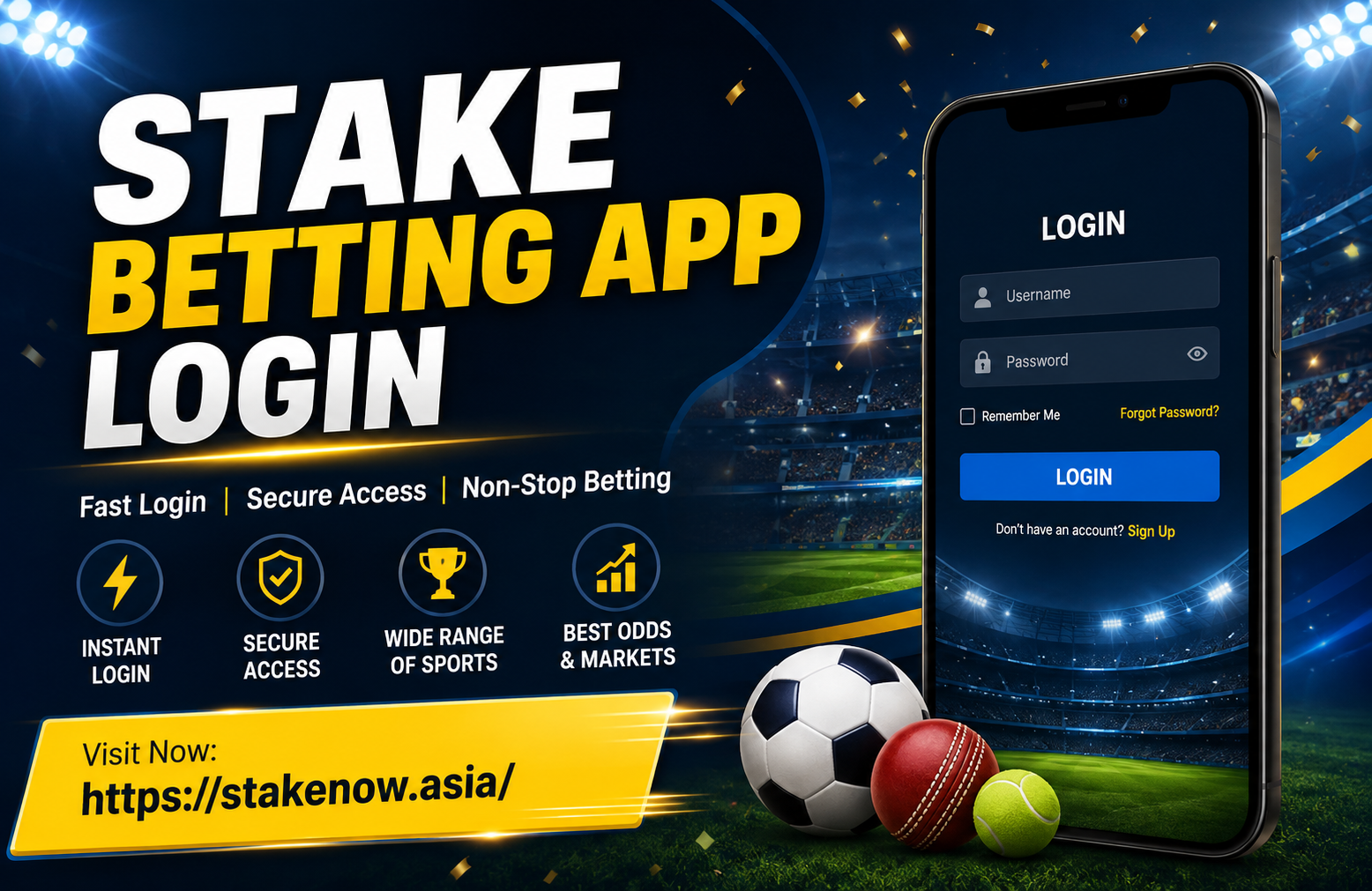 stake betting app login
