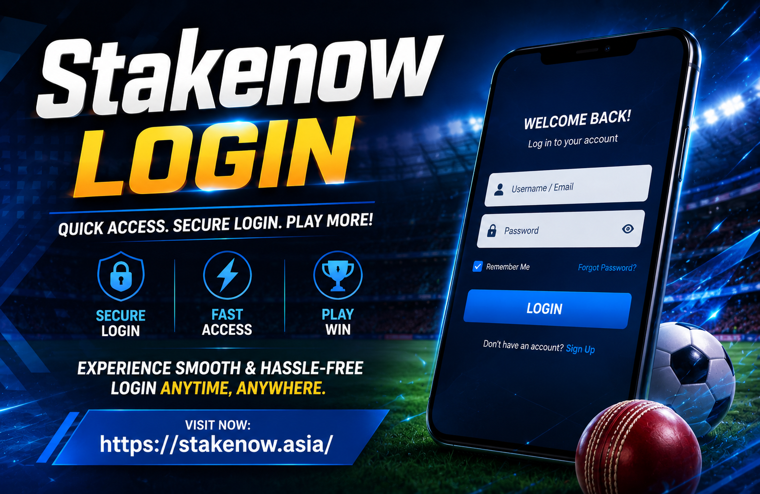 Stakenow Login